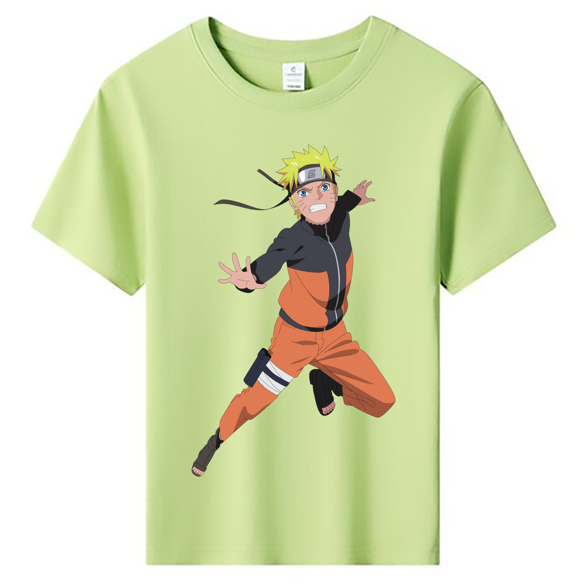 （画像用） NARUTO -ナルト- うずまき ナルト Uzumaki Naruto 綿100％キッズTシャツ（フロントプリント）